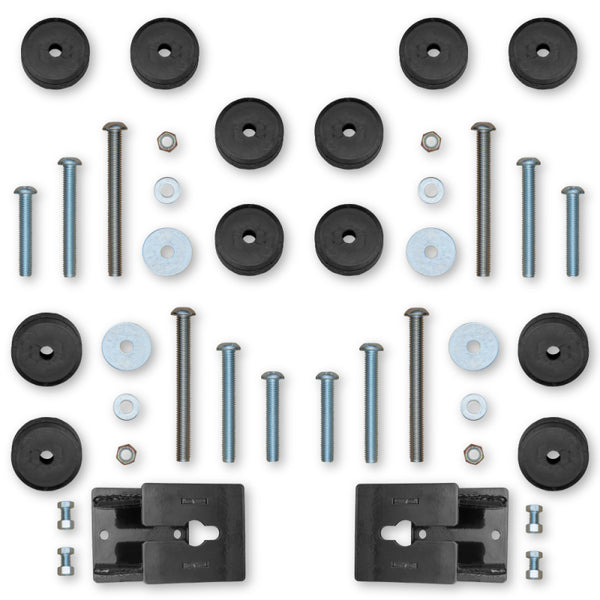 Rock Krawler 2018+ Jeep Wrangler JL 2DR / JLU 4DR Front & Rear Bump Stop Kit (2in-4in) - Bull Strap