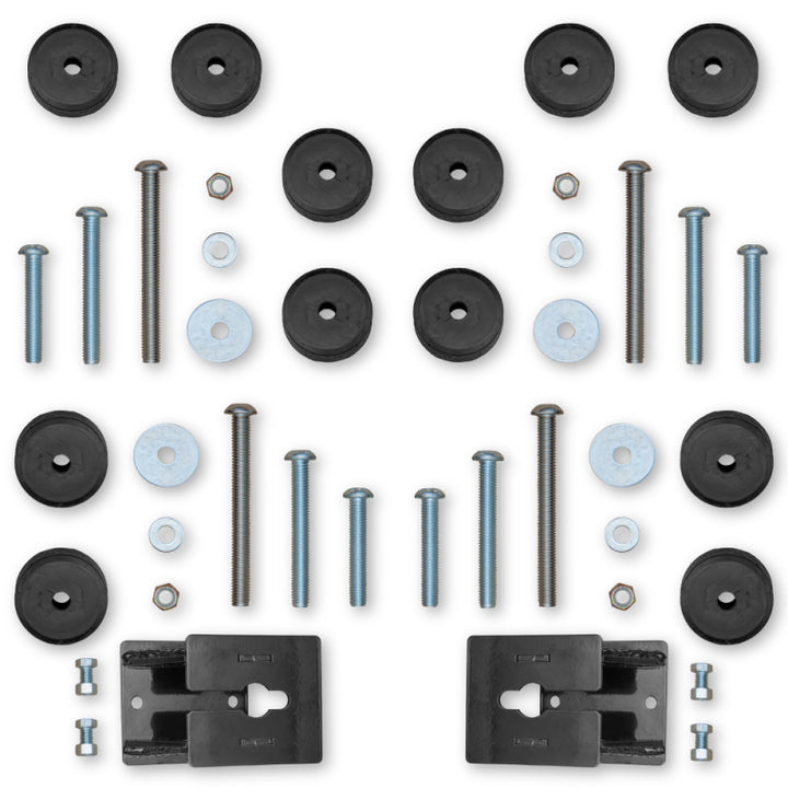 Rock Krawler 2018+ Jeep Wrangler JL 2DR / JLU 4DR Front & Rear Bump Stop Kit (2in-4in) - Bull Strap