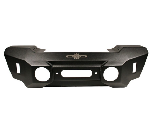 Rock Slide 07-18 Jeep Wrangler JK Big Sky Aluminum Stubby Front Bumper w/ Winch Plate - Bull Strap