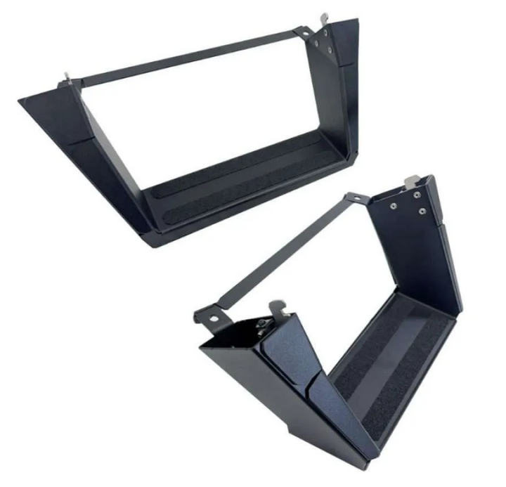 Rock Slide 18-25 Jeep Wrangler JL 7in Removable Deluxe Rock Rail Drop Step - Bull Strap