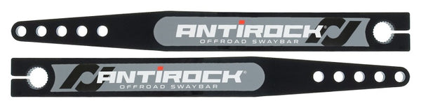 RockJock Antirock Fabricated Steel Sway Bar Arms 20in Long 18.195in C-C 5 Holes w/ Stickers Pair - Bull Strap
