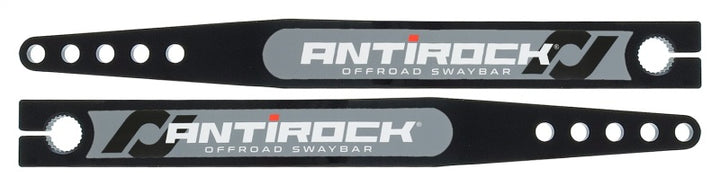 RockJock Antirock Fabricated Steel Sway Bar Arms 20in Long 18.195in C-C 5 Holes w/ Stickers Pair - Bull Strap