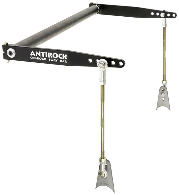 RockJock Antirock Sway Bar Kit Universal 40in x 1in Bar 17in Steel Arms - Bull Strap