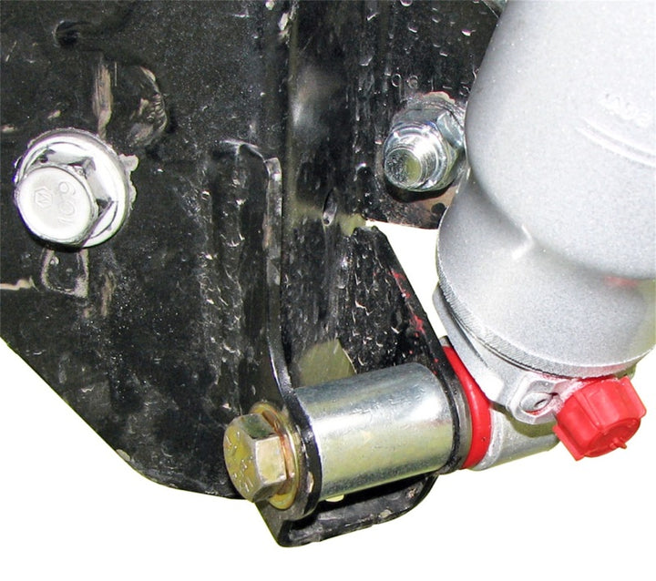 RockJock JK Shock Mount Relocation Kit Rear Lower w/ Hardware Pair - Bull Strap