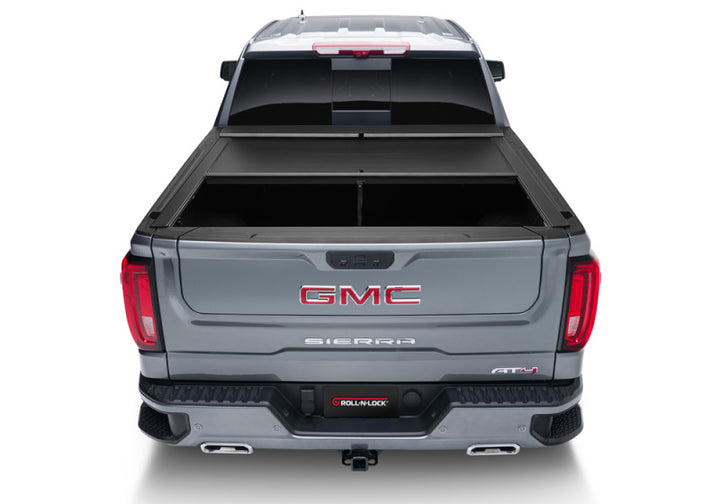 Roll-N-Lock 2019 Chevrolet Silverado 1500 XSB 68-3/8in A-Series Retractable Tonneau Cover - Bull Strap