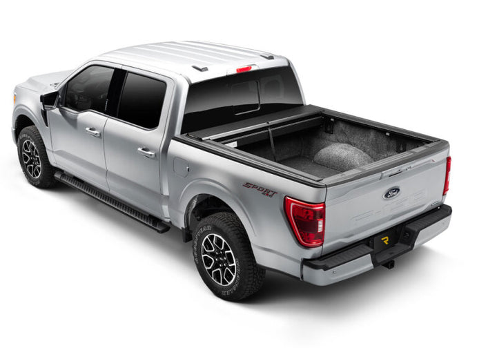 Roll-N-Lock 2021 Ford F-150 67.1in M-Series Retractable Tonneau Cover - Bull Strap