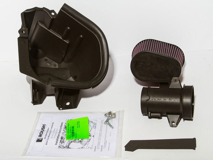 Roush 2010-2014 Ford Mustang 4.6L/5.0L V8 Cold Air Intake Kit - Bull Strap