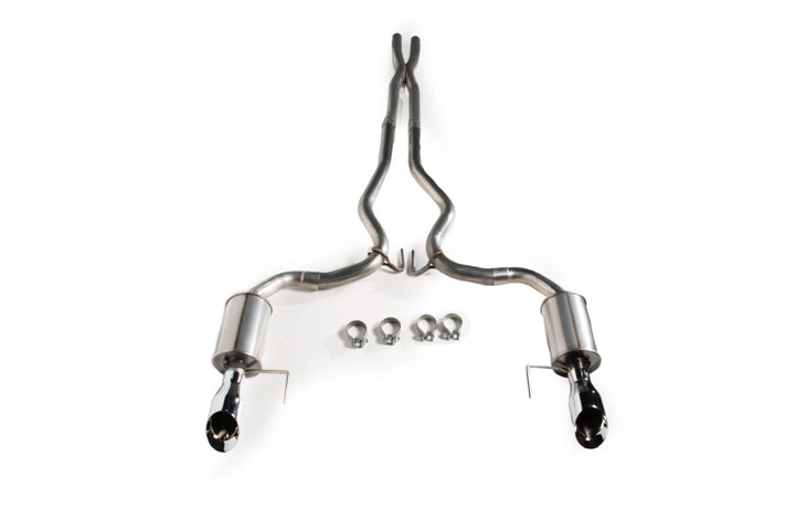 Roush 2015-2017 & 2024 Mustang 5.0L V8 CatBack Exhaust Kit (Fastback Only) - Bull Strap