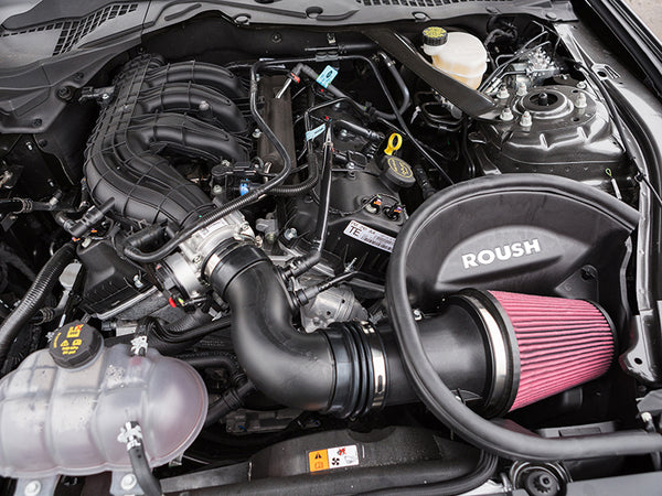 Roush 2015-2017 Ford Mustang 3.7L Cold Air Kit - Bull Strap