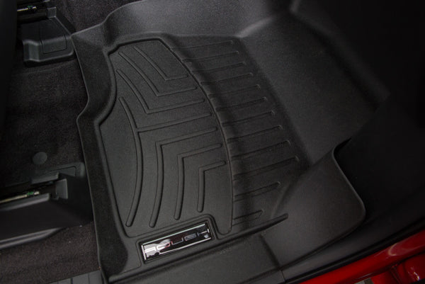 Roush 2015-2024 F-150 WeatherTech DigitalFit Floor Liners(SuperCrew) - Bull Strap