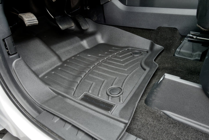 Roush 2015-2024 F-150 WeatherTech DigitalFit Floor Liners(SuperCrew) - Bull Strap