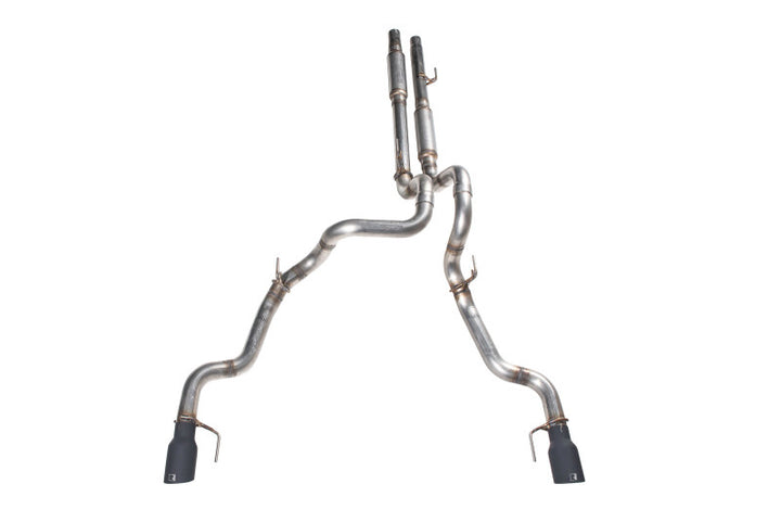 Roush 2017-2020 Raptor 3in 304SS Cat-Back Exhaust Kit - Bull Strap