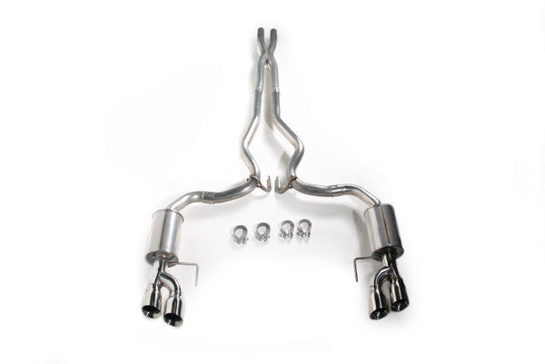 Roush 2018-2024 Ford Mustang 5.0L V8 Cat-Back Exhaust Kit (Fastback Only) - Bull Strap