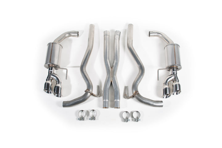 Roush 2018-2024 Ford Mustang 5.0L V8 Cat-Back Exhaust Kit (Fastback Only) - Bull Strap
