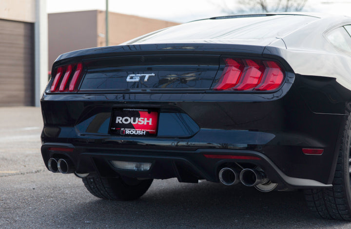 Roush 2018-2024 Ford Mustang 5.0L V8 Cat-Back Exhaust Kit (Fastback Only) - Bull Strap