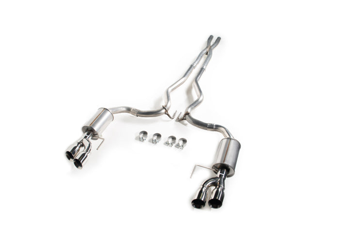Roush 2018-2024 Ford Mustang 5.0L V8 Cat-Back Exhaust Kit (Fastback Only) - Bull Strap