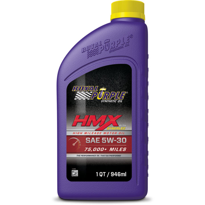 Royal Purple HMX Premium Synthetic High Mileage 5W-30 Motor Oil - 1 Quart - Bull Strap