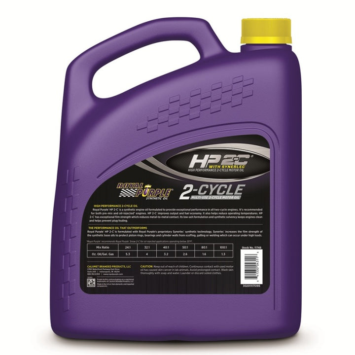 Royal Purple HP 2-C Synthetic 2-Cycle Motor Oil - 1 Gallon - Bull Strap