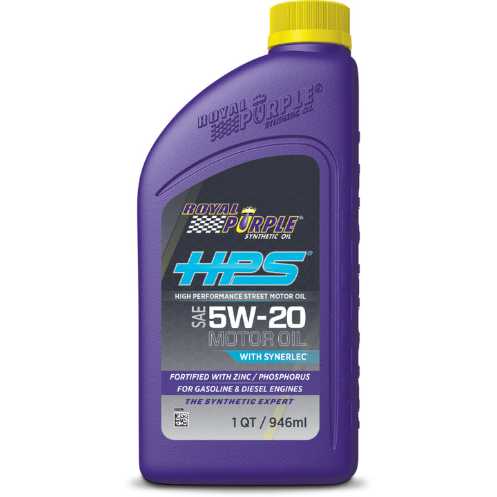 Royal Purple HPS Synthetic High Performance Street 5W-20 Motor Oil - 1 Quart - Bull Strap