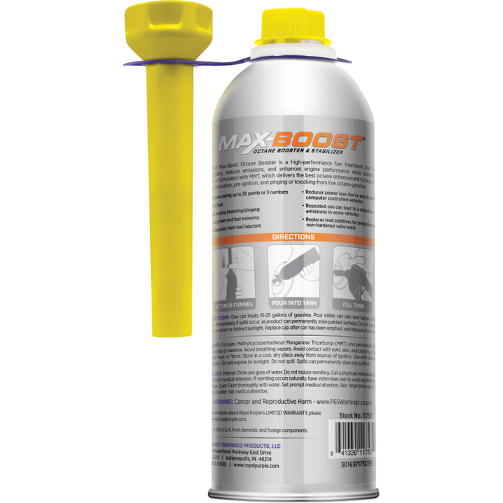Royal Purple Max-Boost Octane Booster - 16oz - Bull Strap
