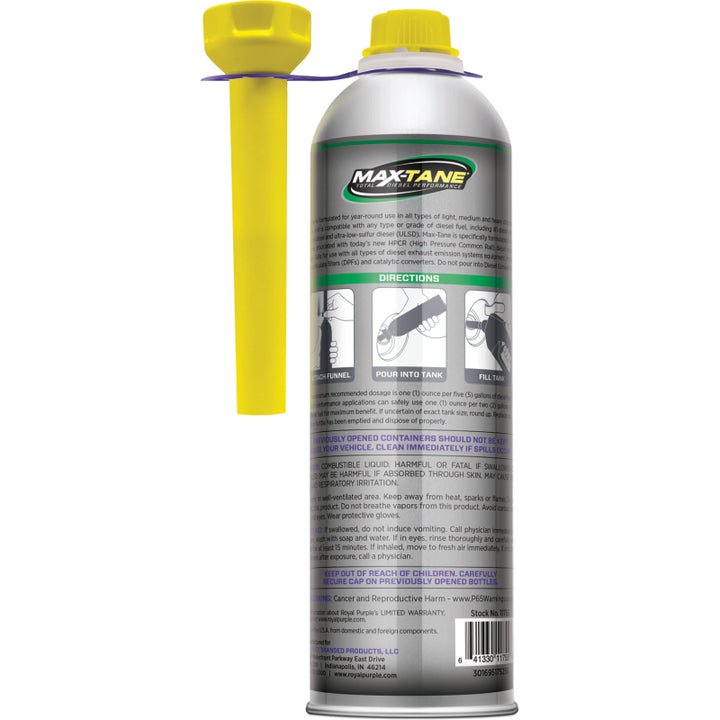 Royal Purple Max-Tane All-In-One + All-Season Diesel Additive - 20oz - Bull Strap