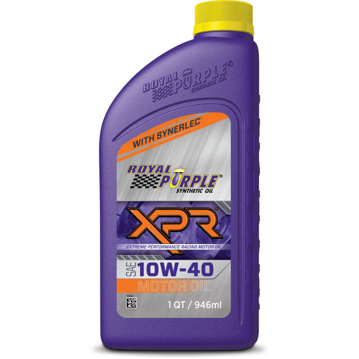 Royal Purple XPR Synthetic Extreme Performance 10W-40 Racing Oil - 1 Quart - Bull Strap