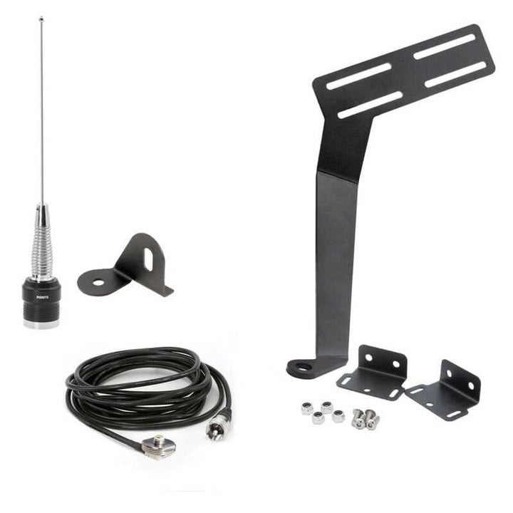 Rugged Radios 07-10 JK(2D) / 07-19 JKU(4D) 2-Way GMRS Radio Kit / 41 Watt - G1 Waterproof - Bull Strap
