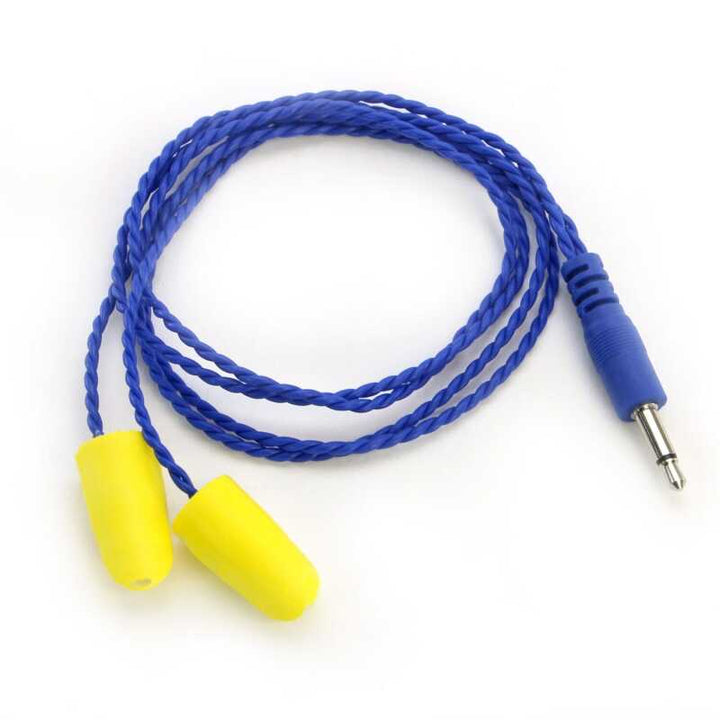 Rugged Radios AlphaBud Foam Earbud Speakers - Mono and Stereo Mono - Bull Strap