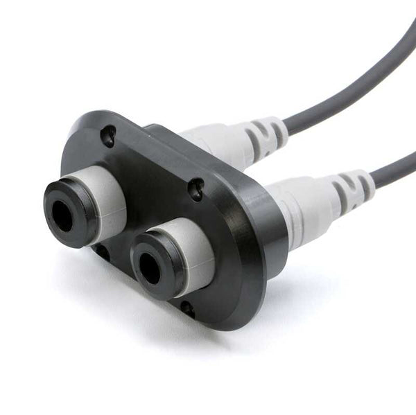 Rugged Radios Dual Headset / Helmet Jack Flush Mount Offroad - Bull Strap