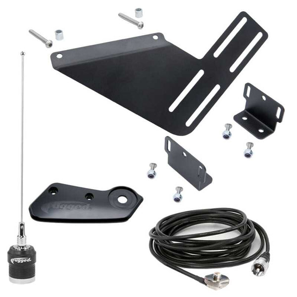 Rugged Radios Ford Bronco Two-Way GMRS Mobile Radio Kit 41 Watt - G1 Waterproof - Bull Strap
