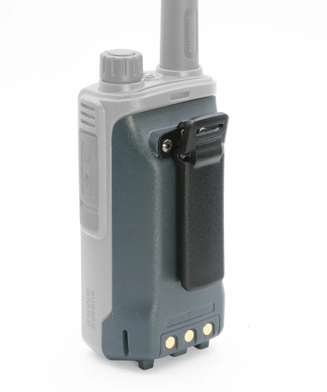 Rugged Radios GMR2/GMR2 PLUS Handheld Long-Lasting XL Lithium Battery w/USB Charging Port Grey - Bull Strap