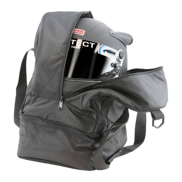 Rugged Radios Helmet Bag with Bottom Storage Compartment - Bull Strap