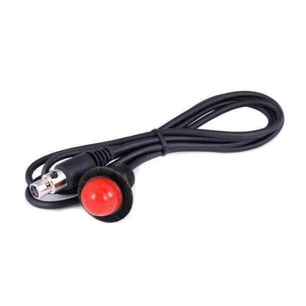Rugged Radios Hole Mount Push to Talk Cable (PTT) with 48 Straight Cord for Intercoms - Bull Strap