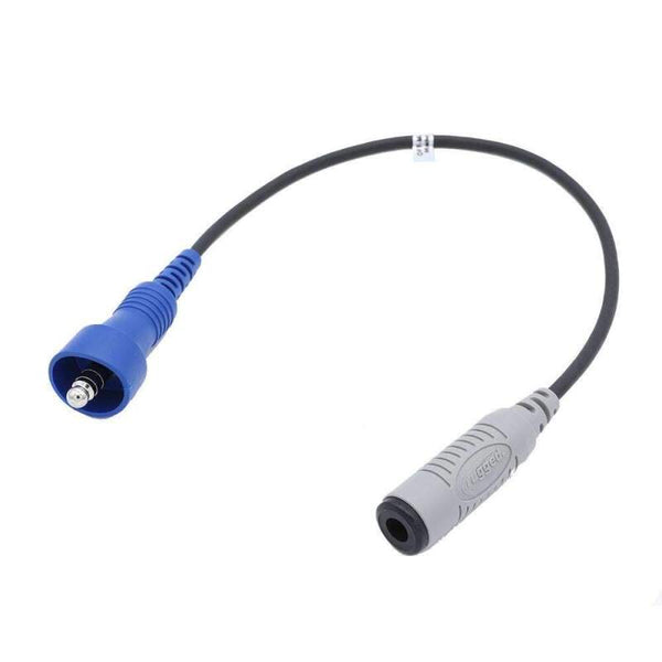 Rugged Radios Male OFFROAD Straight Cable to Female STX STEREO or TRAX Stereo Intercom Adapter - Bull Strap