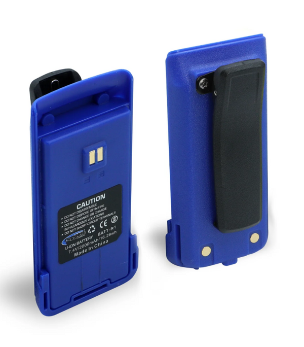 Rugged Radios Replacement Lithium Battery for R1 Handheld Radio w/12v Charge Port - Bull Strap