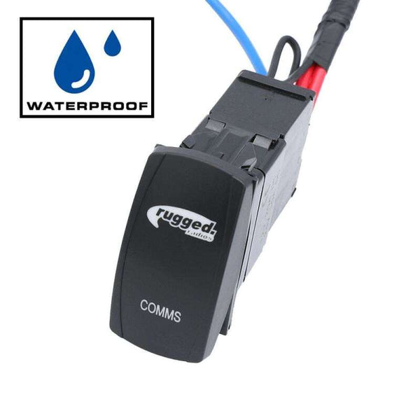 Rugged Radios Rocker Power Switch for Waterproof Mobile Radios and Rugged Intercoms - Bull Strap