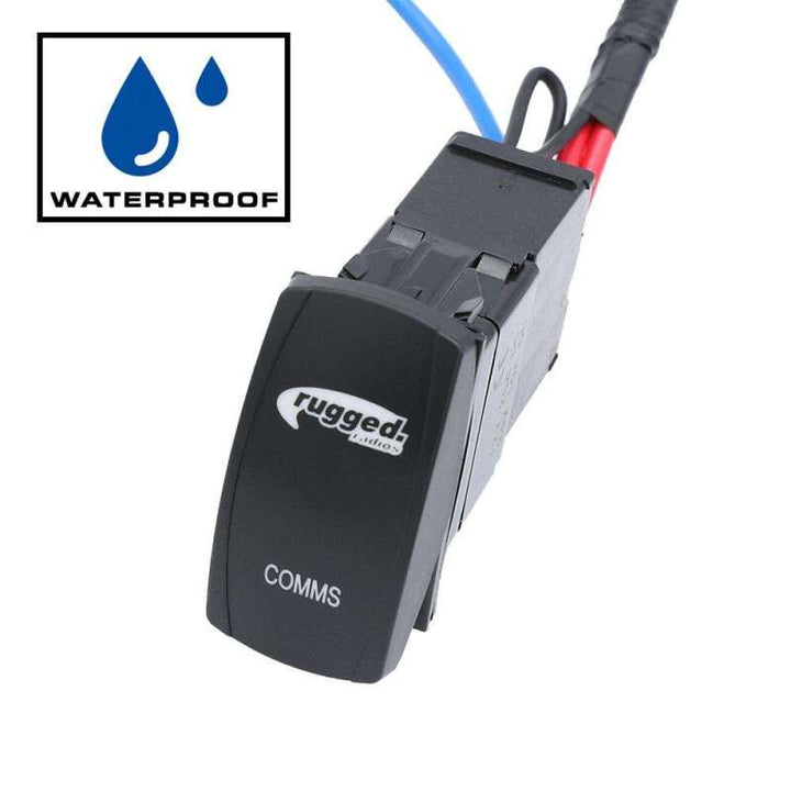 Rugged Radios Rocker Power Switch for Waterproof Mobile Radios and Rugged Intercoms - Bull Strap