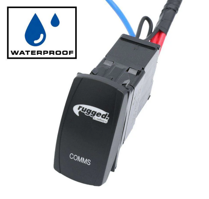 Rugged Radios Rocker Power Switch for Waterproof Mobile Radios and Rugged Intercoms - Bull Strap