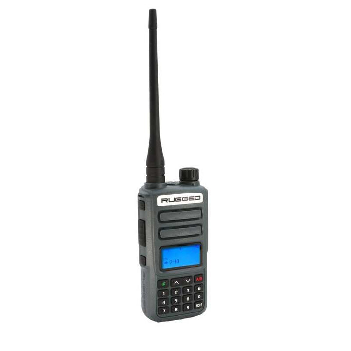 Rugged Radios Rugged GMR2 PLUS - GMRS / FRS Two Way Handheld Radio Grey - Bull Strap