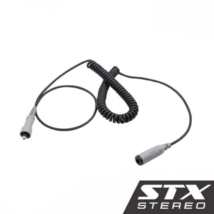 Rugged Radios STX STEREO Headset or Helmet Extension Coil Cable - Bull Strap