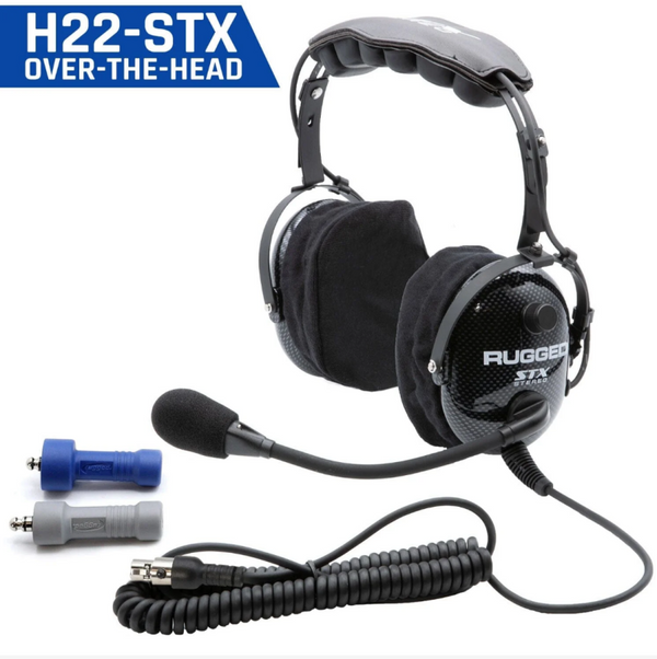 Rugged Radios ULTIMATE HEADSET for STEREO and OFFROAD Intercoms - OTH - Bull Strap