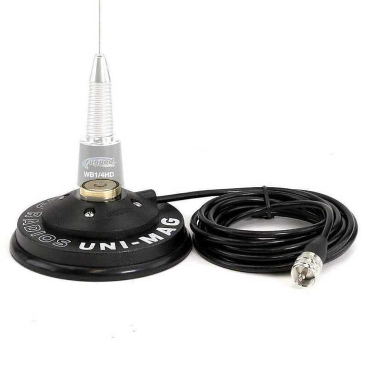 Rugged Radios UNI-MAG Universal NMO or Magnetic Antenna Mount - Bull Strap