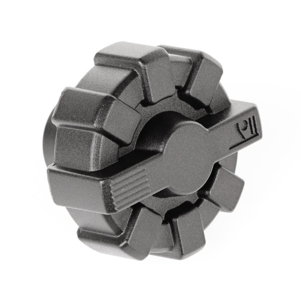 Rugged Ridge 01-19 Jeep Wrangler TJ/LJ/JK/JL Black Elite Aluminum Fuel Cap - Bull Strap