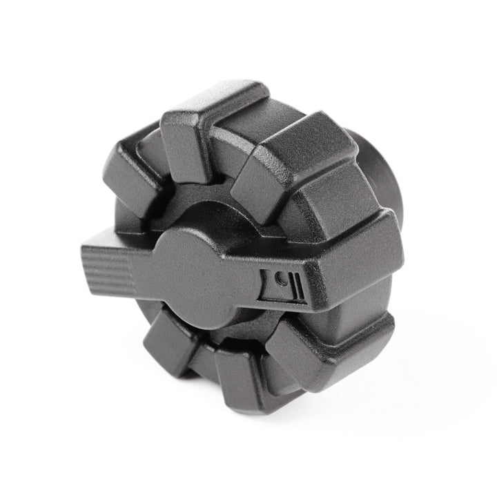 Rugged Ridge 01-19 Jeep Wrangler TJ/LJ/JK/JL Black Elite Aluminum Fuel Cap - Bull Strap