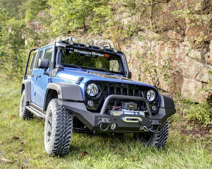 Rugged Ridge 07-18 Jeep Wrangler 3.6L/3.8L XHD Snorkel w/ Pre-Filter - Bull Strap