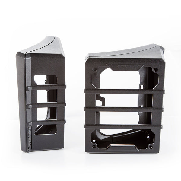 Rugged Ridge 07-18 Jeep Wrangler JK Black Elite Tail Light Guards - Bull Strap