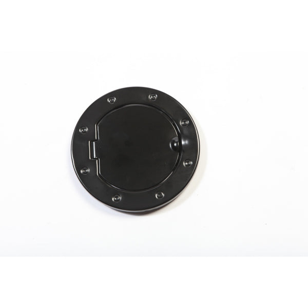Rugged Ridge 07-18 Jeep Wrangler JK Black Non-Locking Gas Cap Door - Bull Strap