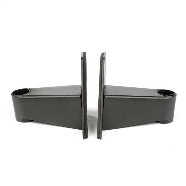 Rugged Ridge 07-18 Jeep Wrangler JK Textured Black Mirror Relocation Brackets - Bull Strap