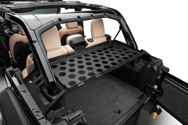 Rugged Ridge 07-21 Wrangler JK/JL 4-Door Interior Storage Rack - Bull Strap