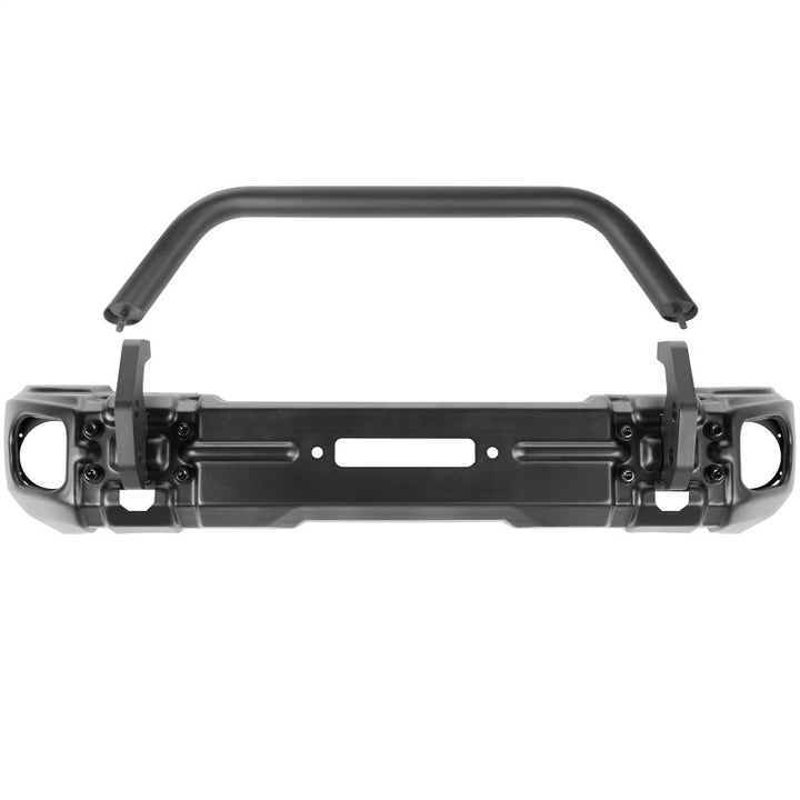 Rugged Ridge 18-20 Jeep Wrangler JL/JT Arcus Front Bumper Set w/ Overrider - Bull Strap